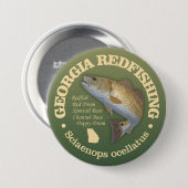Georgië (roodbaars) ronde button 7,6 cm (Voorkant /achterkant)