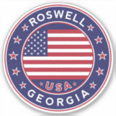 Georgië, Roswell Sticker (Voorkant)