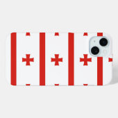 Georgië Sakartvelo vlag patroon Case-Mate iPhone Case (Achterkant (horizontaal))