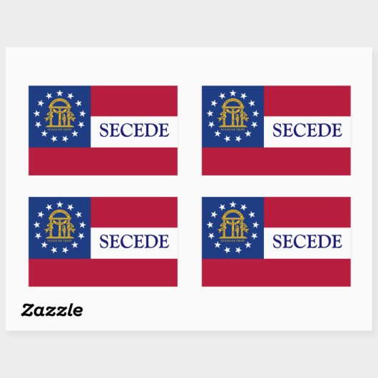 Georgië scheidt sticker af (Vel)