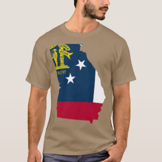 Georgië schets met vlag t-shirt
