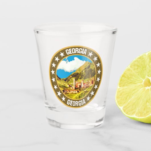 Georgië Shot Glas (Voorkant)