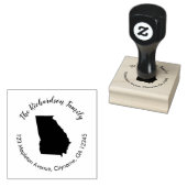 Georgië staat retouradres rubberstempel (Gestempeld)