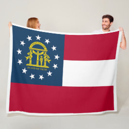Georgië Staat Vlag Print Patriot Fleece Deken