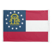 Georgië Staat Vlag Print Patriot Kussensloop (Achterkant)