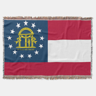 Georgië Staat Vlag Print Patriottisch Deken