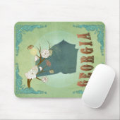 Georgië - State Map - Green Muismat (Met muis)