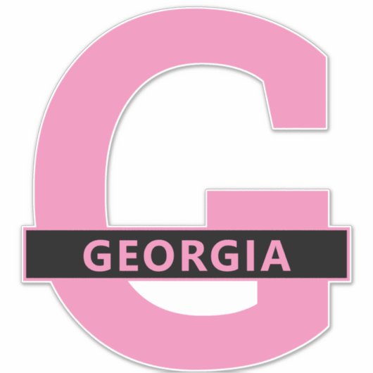 Georgië Sticker (Voorkant)