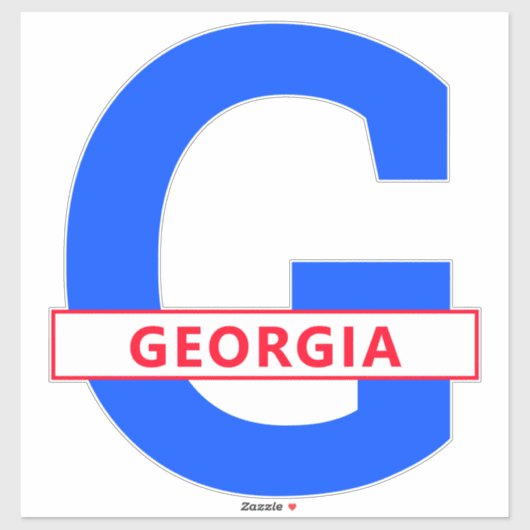 Georgië Sticker (Vel)