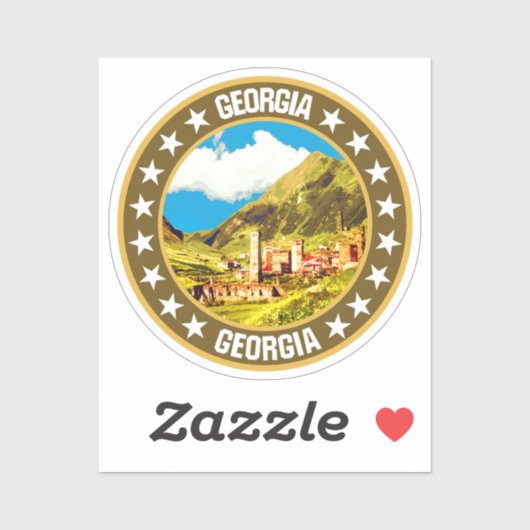 Georgië Sticker (Vel)