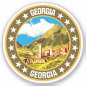 Georgië Sticker (Voorkant)