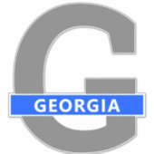 Georgië Sticker (Voorkant)