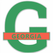 Georgië Sticker (Voorkant)