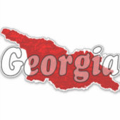 Georgië Sticker (Voorkant)