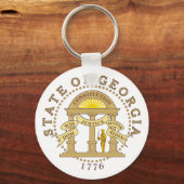 Georgië-teken Sleutelhanger (Voorkant)