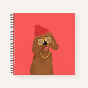 Georgie The Rapper Irish Setter Dog Notitieboek
