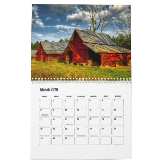 Georgië-USA kalender (Mar 2026)