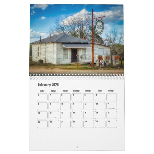 Georgië-USA kalender (Feb 2026)