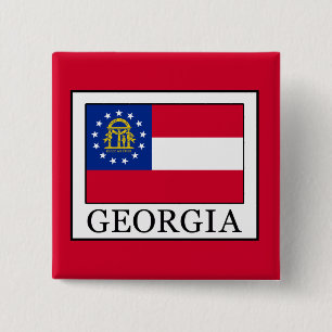 Georgië Vierkante Button 5,1 Cm