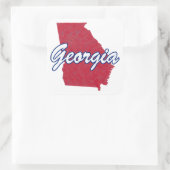 Georgië Vierkante Sticker (Tas)