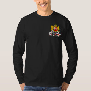 Georgië Vlag en Wapen Patriottisch T-shirt