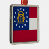 Georgië Vlag Metaal Ornament (Rechts)