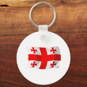 Georgië Vlag Sleutelhanger (Voorkant)