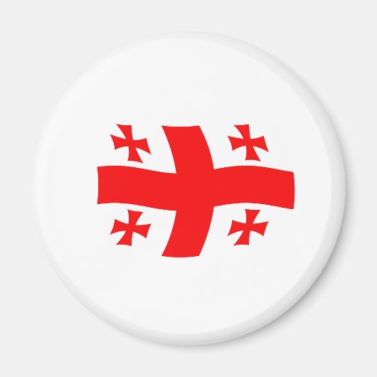 Georgië Vlagmagneet Magneet (Voorkant)