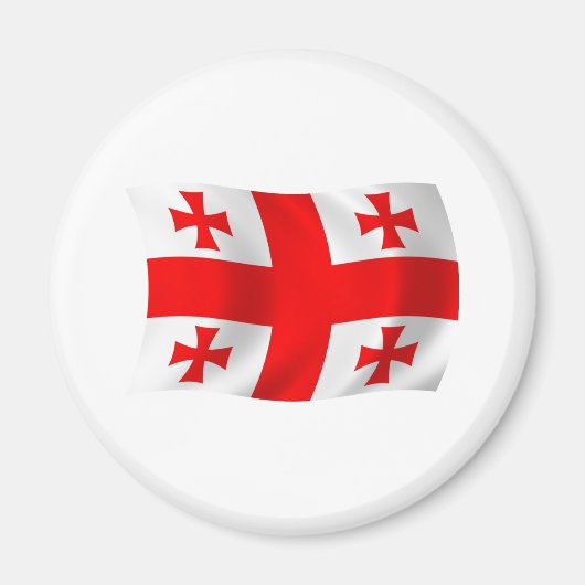 Georgië Vlagmagneet Magneet (Voorkant)