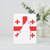 Georgië Wolf Georgische Nationale Dierenvlag Briefkaart (Staand voorkant)