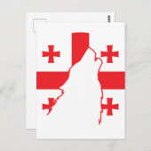 Georgië Wolf Georgische Nationale Dierenvlag Briefkaart (Voorkant / Achterkant)