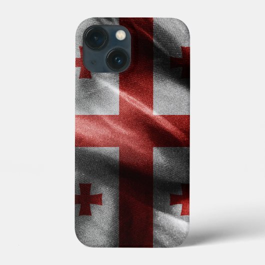 Georgië zijden vlag Case-Mate iPhone case (Achterkant)