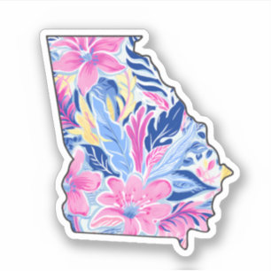 Georgië - Zomerse Sticker - Lilly Inspired