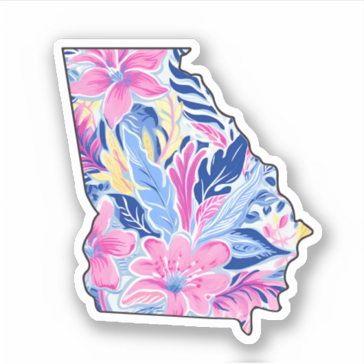 Georgië - Zomerse Sticker - Lilly Inspired (Voorkant)