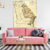 GeorgiëPanoramische KaartGeorgië Canvas Afdruk (Insitu (Woonkamer))