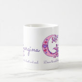 Georgina: decoratieve G-monogram-mok Koffiemok (Center)