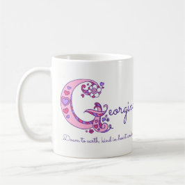 Georgina: decoratieve G-monogram-mok Koffiemok