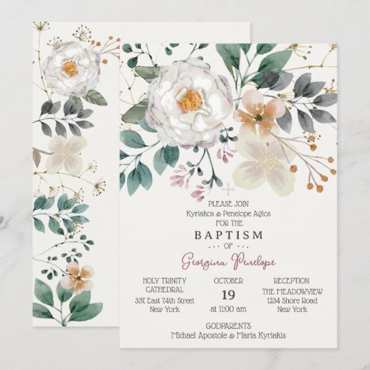 Georgina uitnodiging (Voorkant / Achterkant)