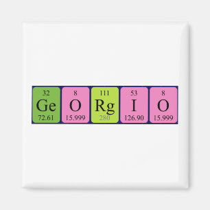 Georgio periodieke table name magnet