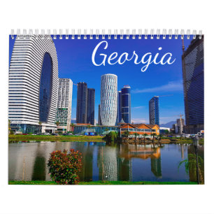 Georgisch architectonisch landschap Tbilisi Barumi Kalender