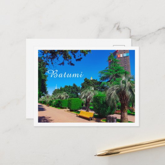 Georgisch architectuurlandschap Batumi Briefkaart (Voorkant / Achterkant in situ)