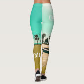 Georgisch architectuurlandschap Batumi Leggings (Achterkant)