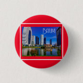 Georgisch architectuurlandschap Batumi Ronde Button 3,2 Cm (Voorkant)