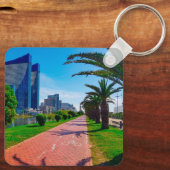 Georgisch architectuurlandschap Batumi Sleutelhanger (Achterkant)