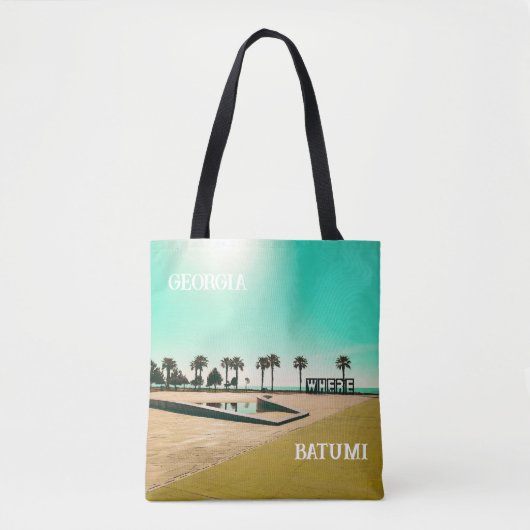 Georgisch architectuurlandschap Batumi Tote Bag (Voorkant)