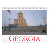 Georgisch architectuurlandschap Tbilisi Borjomi Kalender (Hoes)