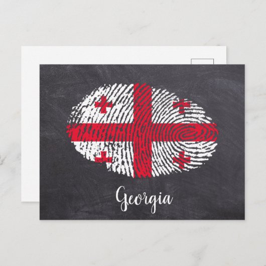 Georgisch Briefkaart (Voorkant / Achterkant)