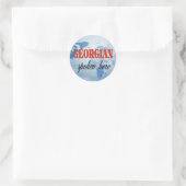 Georgisch gesproken hier troebele aarde ronde sticker (Tas)