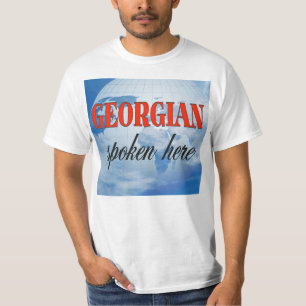 Georgisch gesproken hier troebele aarde t-shirt