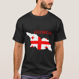 Georgisch land T-ShirtGeorgia landenvlaggenkaart T-shirt